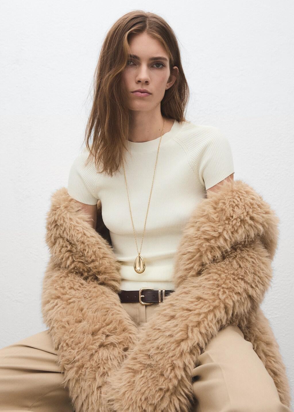 GOLD Drop pendant necklace, 0201_OR, large image number 0