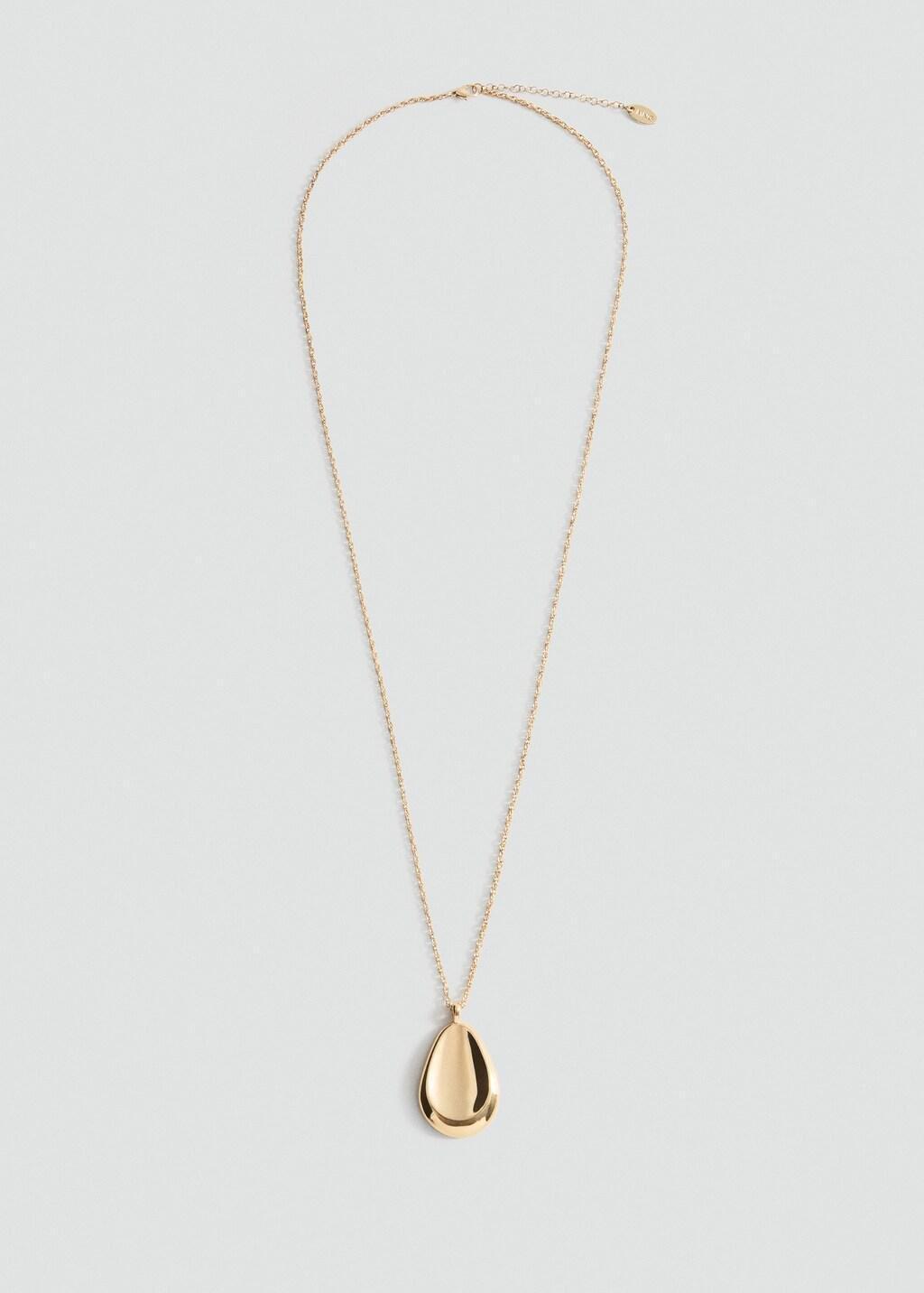 Gold Drop Pendant Necklace, Gold, large image number 5