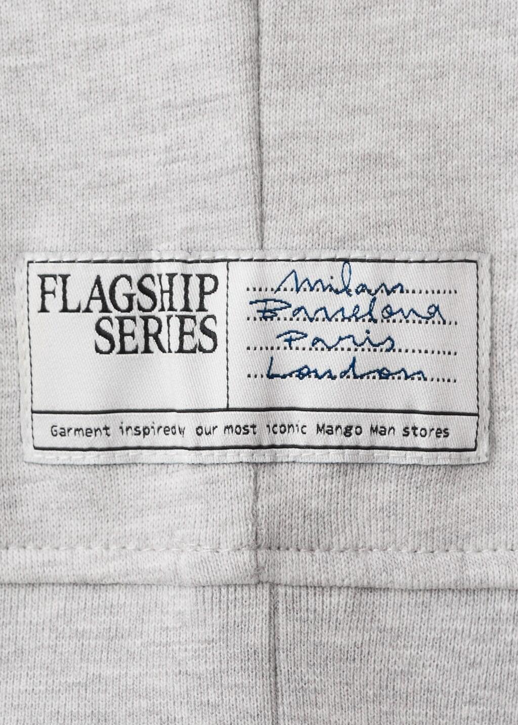 Grey Cotton Hooded Sweatshirt With Text, Medium Grey, large image number 5