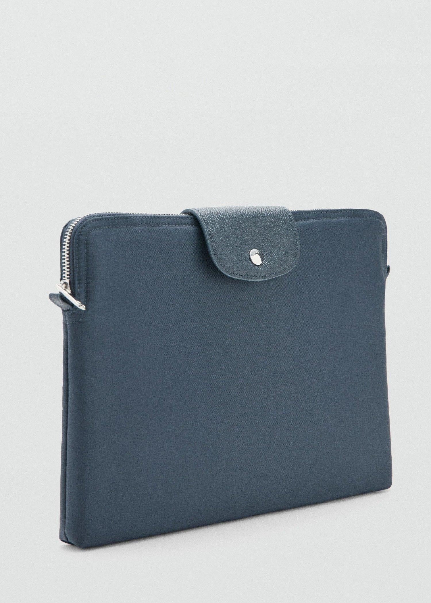 Navy Nylon Laptop Sleeve, Navy, large image number 0