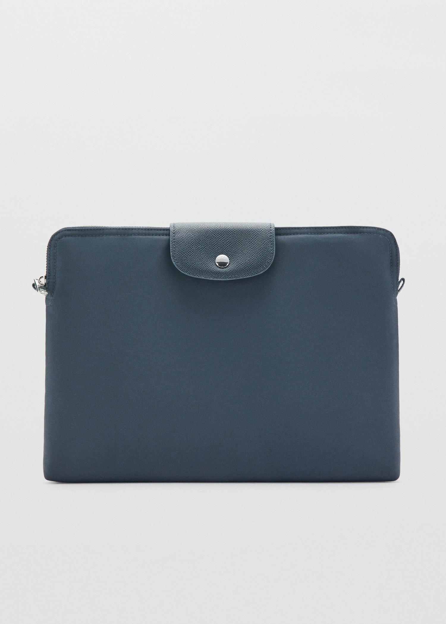 Navy Nylon Laptop Sleeve, Navy, medium
