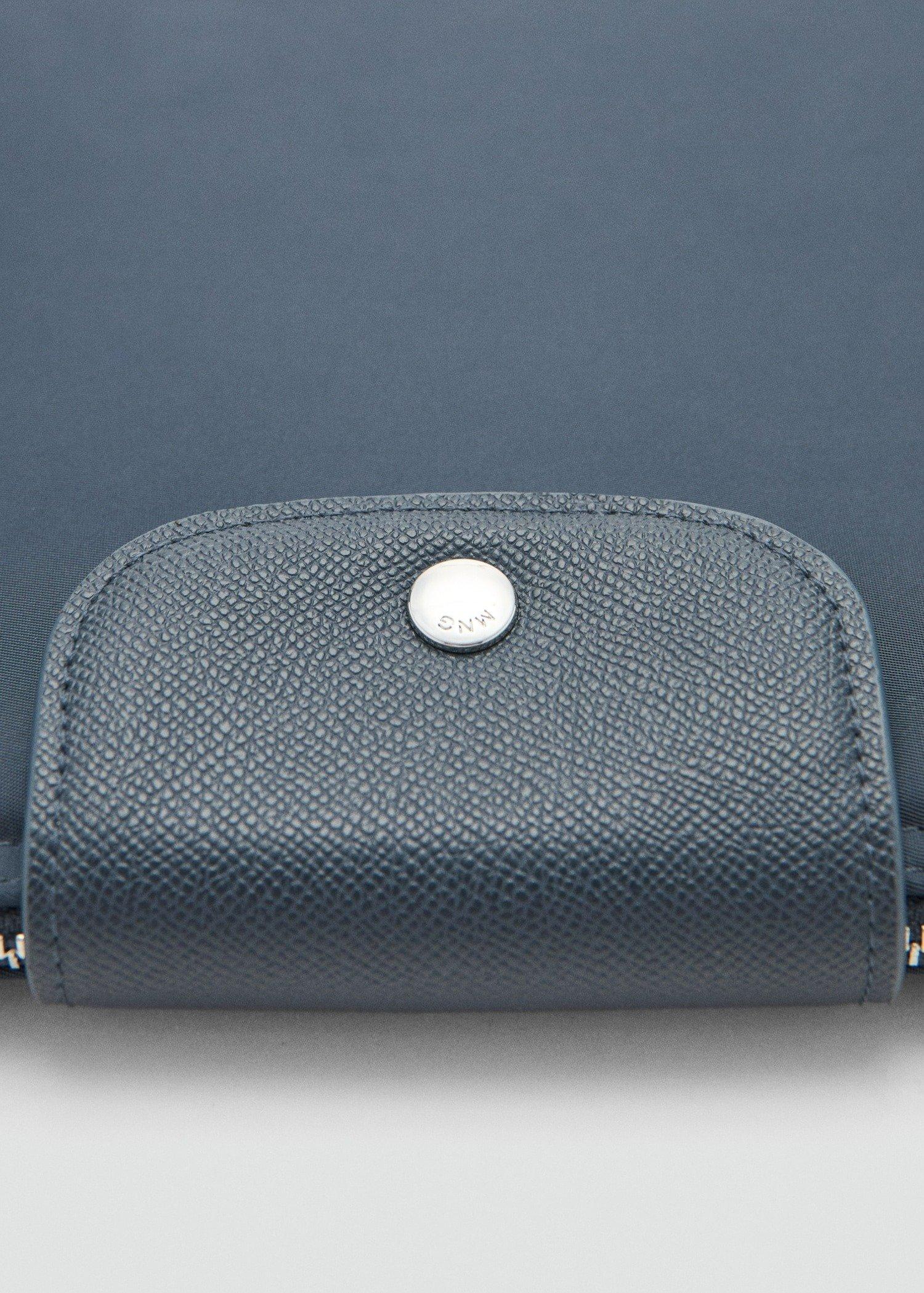 Navy Nylon Laptop Sleeve, Navy, medium