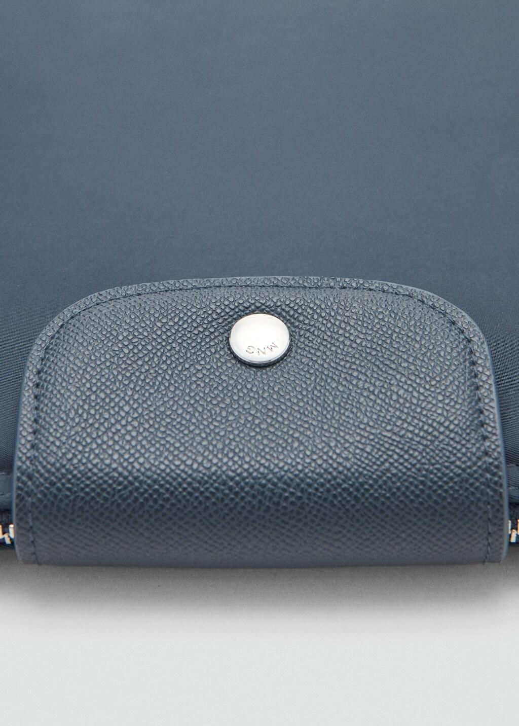 Navy Nylon Laptop Sleeve, Navy, large image number 5
