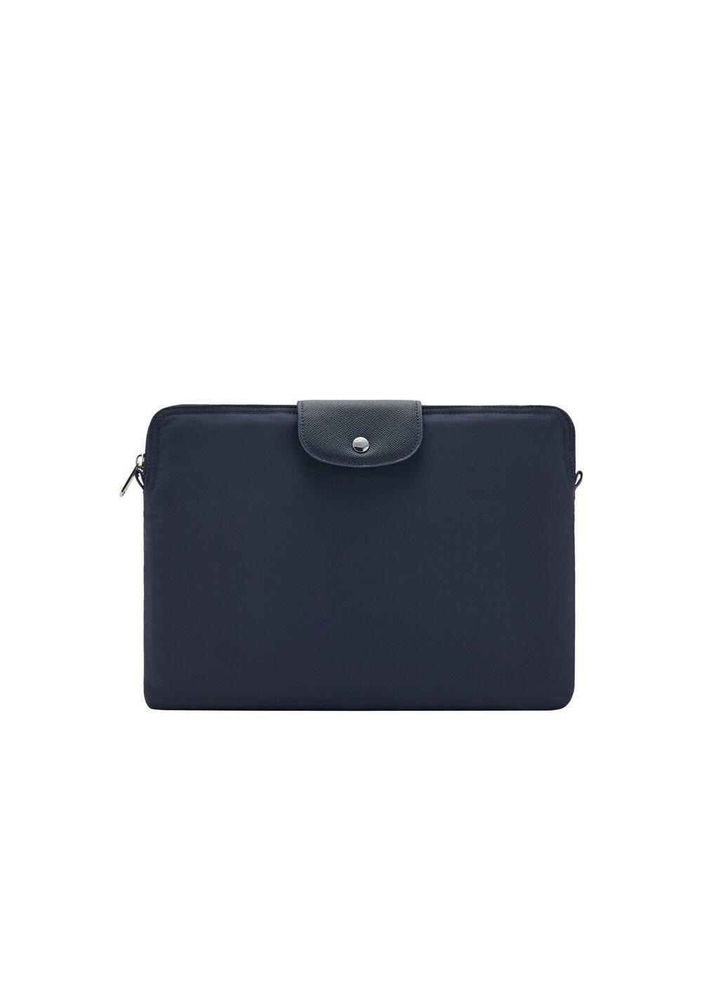 Navy Nylon Laptop Sleeve, Navy, large image number 5