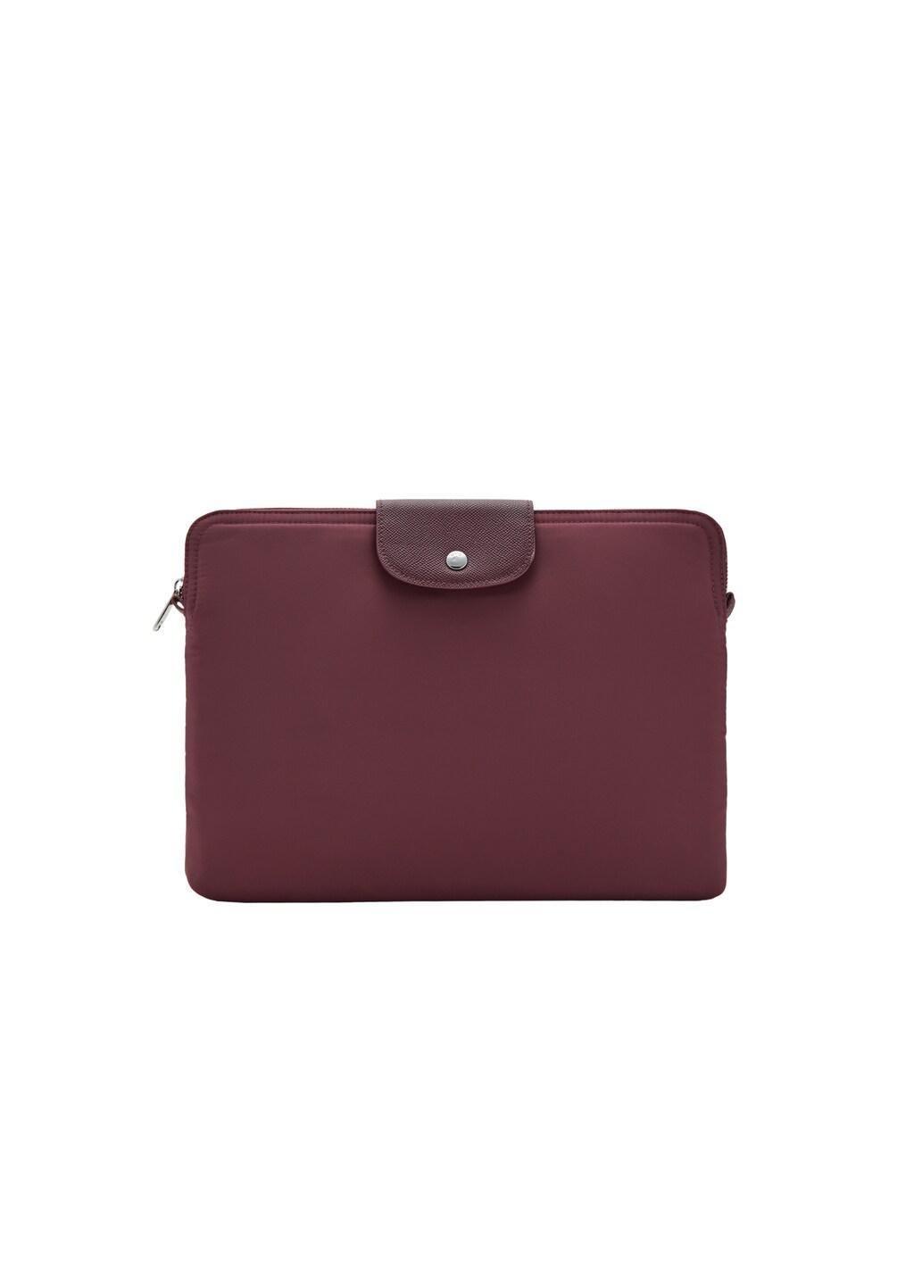 Burgundy Nylon Case With Zip, Dark Red, large image number 6