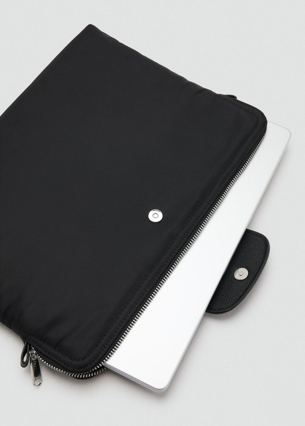 Black Nylon Laptop Case, 0201_99, large image number 1