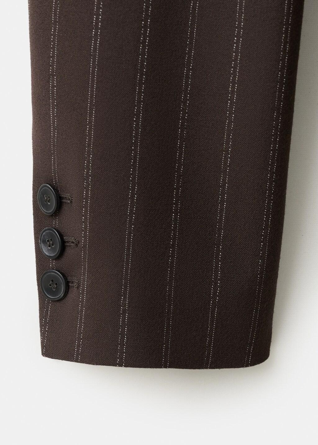 BROWN Double-breasted pinstripe suit jacket, 0201_30, large image number 9