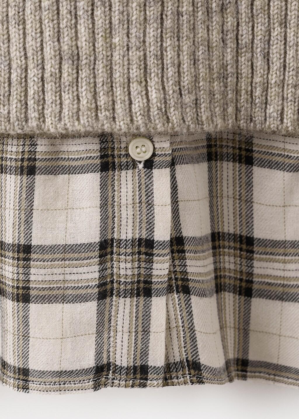 Brown Combined Hooded Sweater, Medium Brown, large image number 4