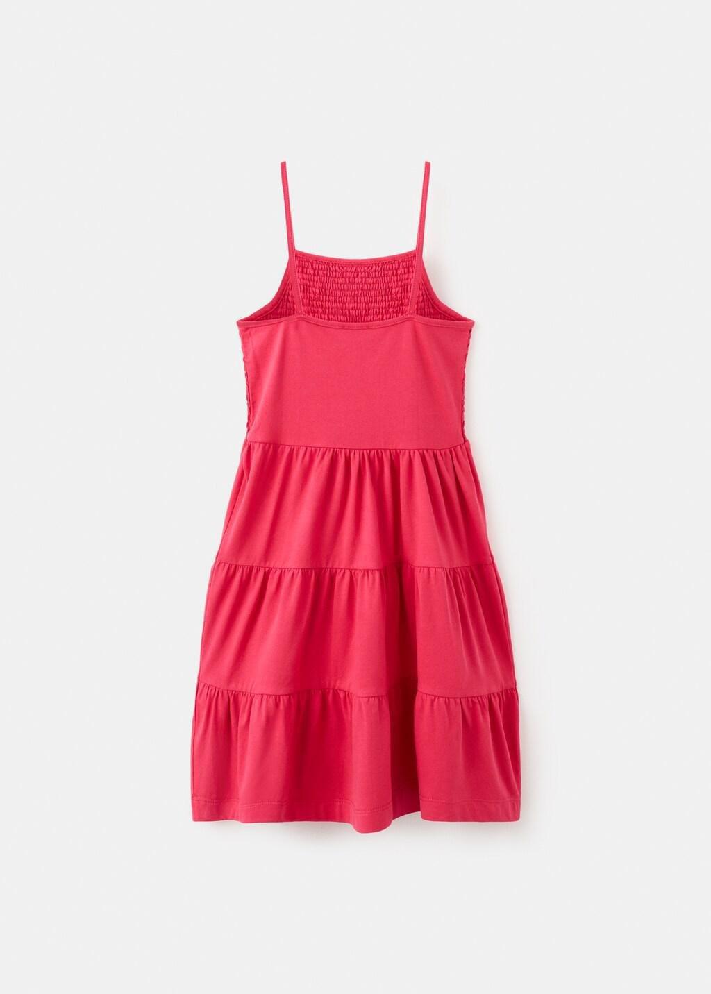 Red Ruffles Flowy Dress, Kids Girls, Red, large image number 2