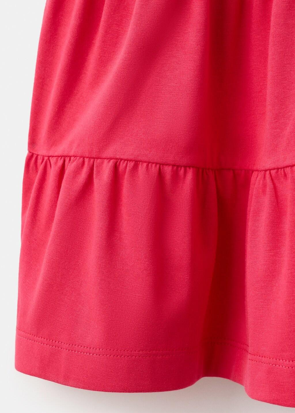 Red Ruffles Flowy Dress, Kids Girls, Red, large image number 4