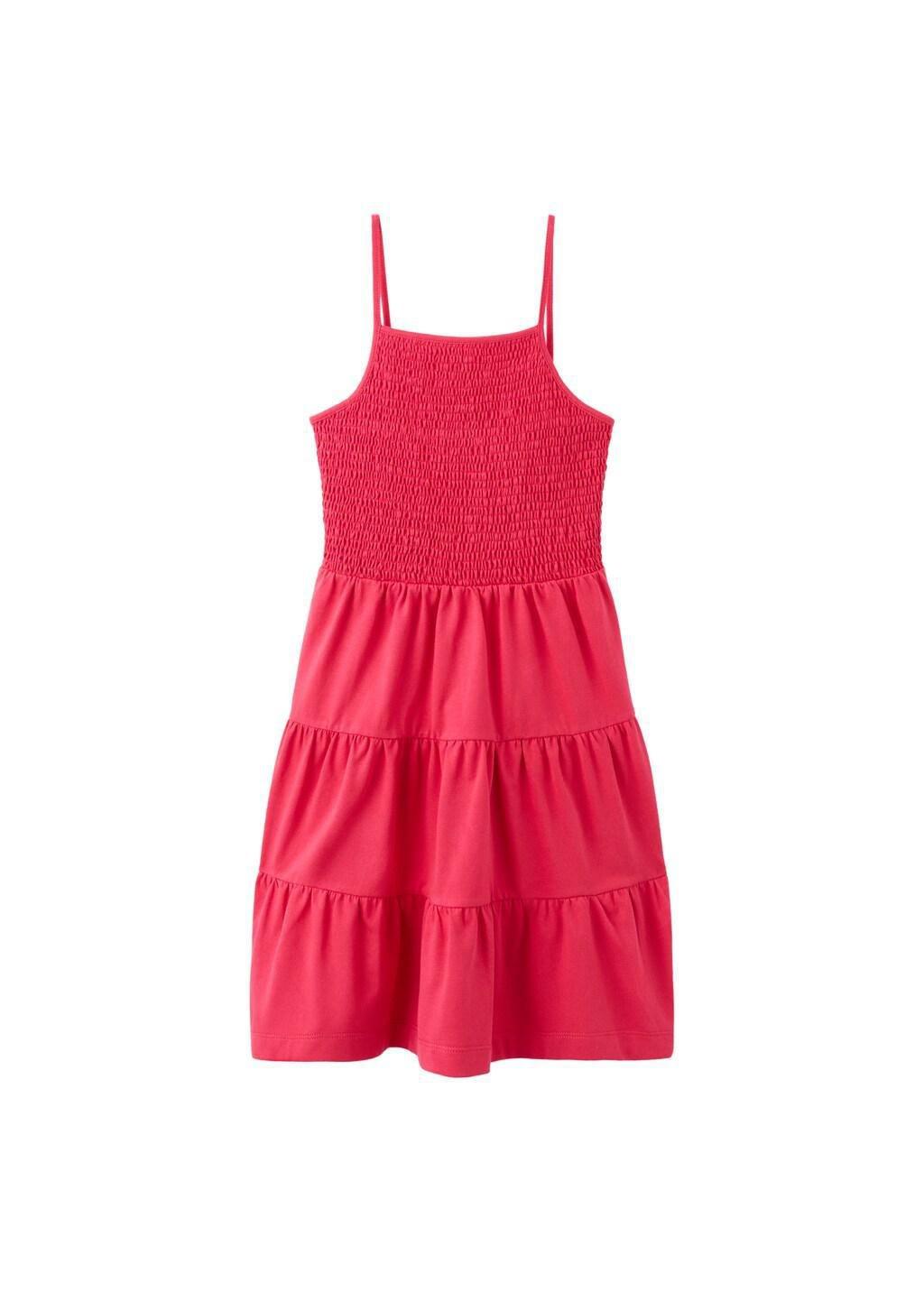 Red Ruffles Flowy Dress, Kids Girls, Red, large image number 5