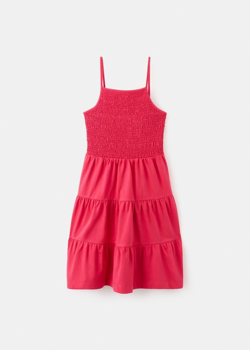 Red Ruffles Flowy Dress, Kids Girls, Red, large image number 6