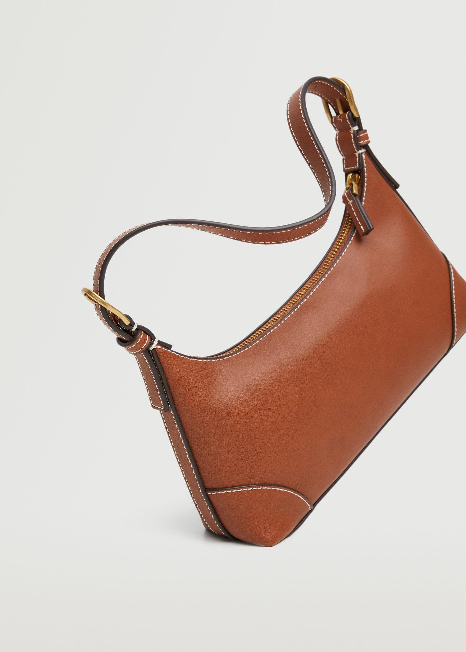 Medium Brown Baguette Bag Buckle Handle, Women, , large image number 0