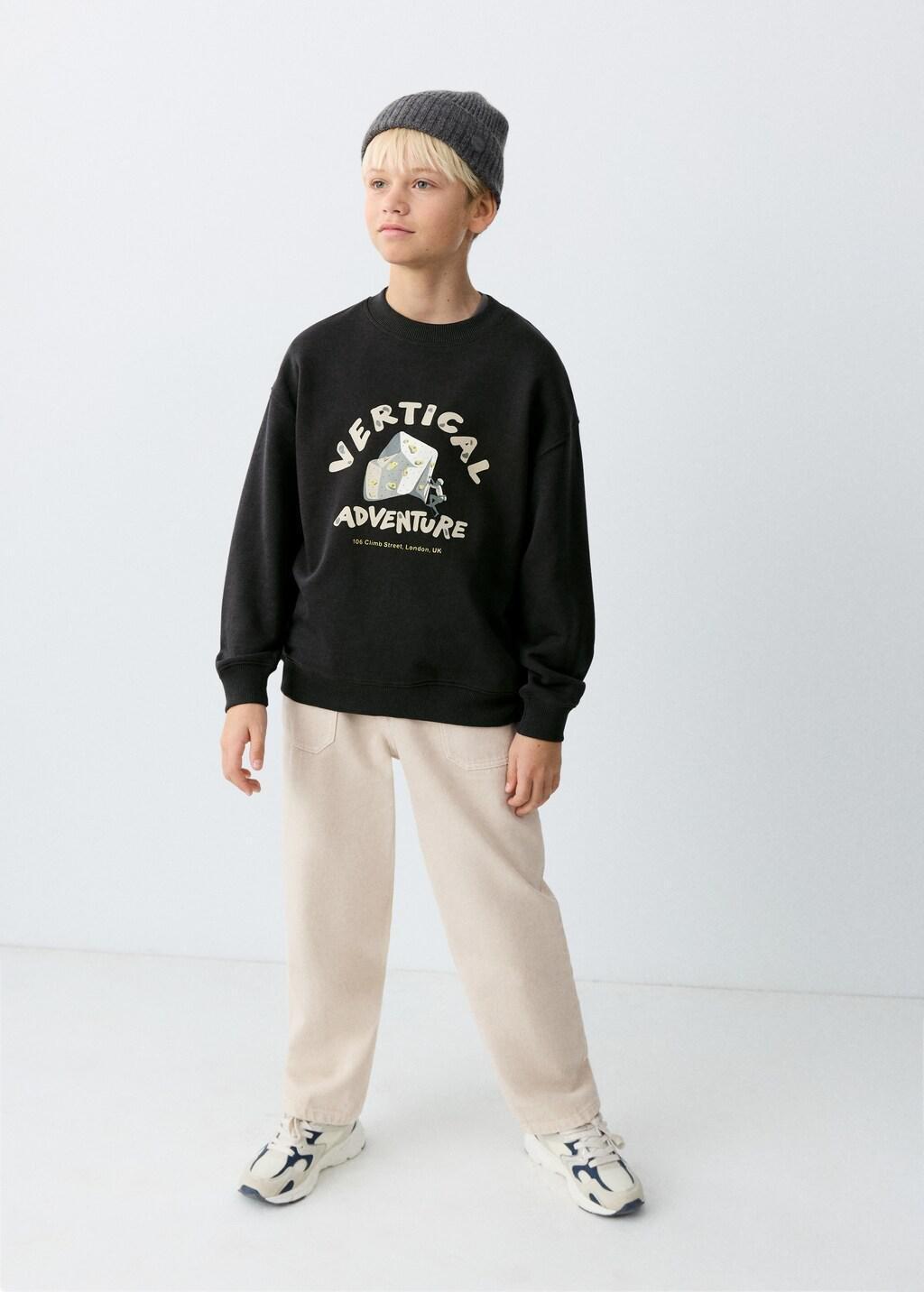 Brown Utility Jeans, Kids Boys, Light Pastel Brown, large image number 0