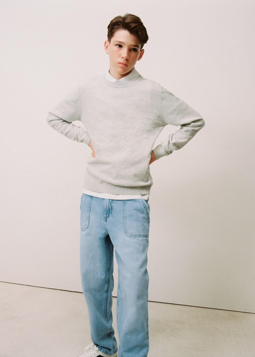 Blue Utility Jeans, Kids Boys, Open Blue, large image number 4