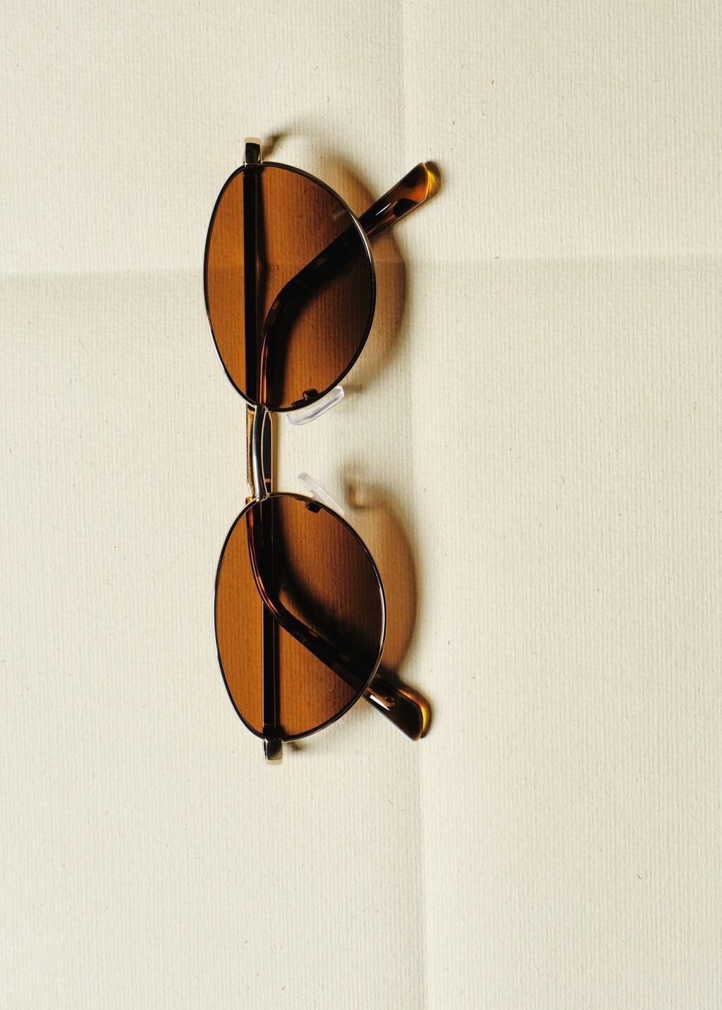 Gold Metallic Frame Sunglasses, Gold, large image number 2