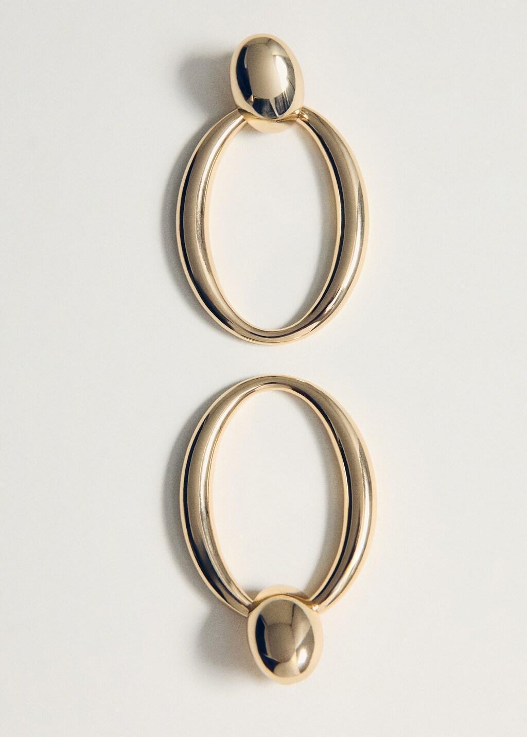 Gold Hoop Earrings, Gold, large image number 1