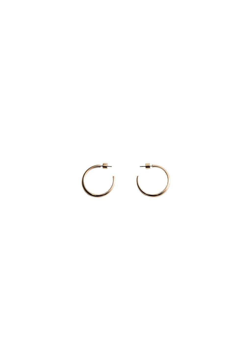 Gold Hoop Earrings, Gold, large image number 1