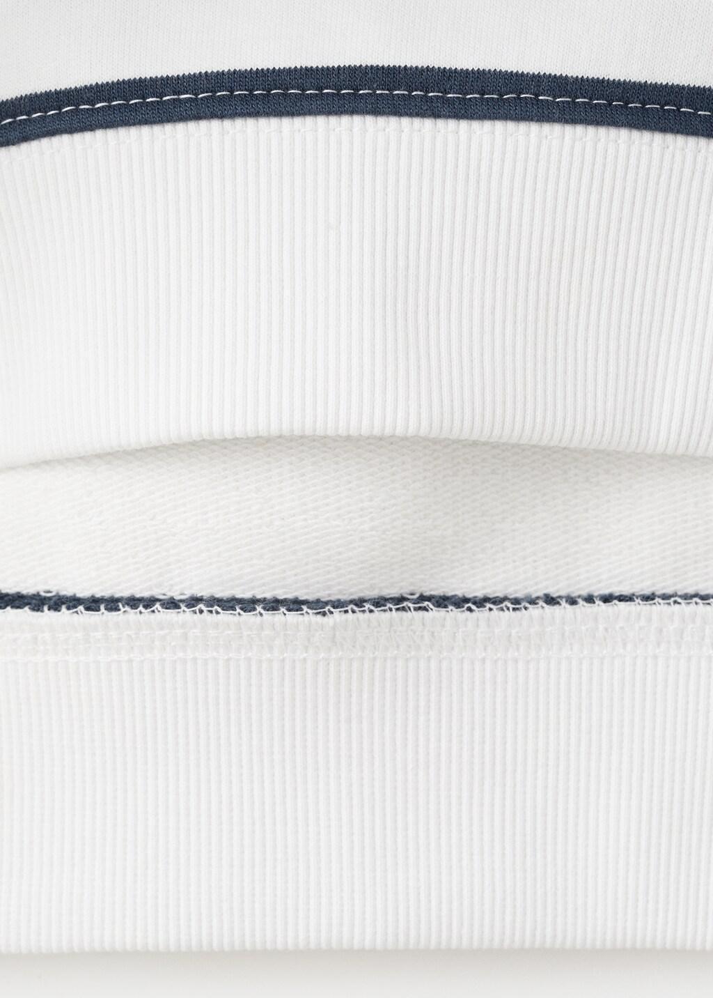 Navy 100% Cotton Striped Sweatshirt, Kids Boy, Navy, large image number 2