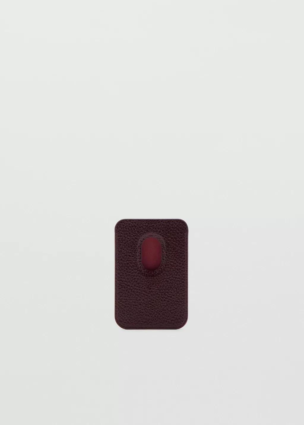 Red Magnetic Card Holder, Dark Red, large image number 0