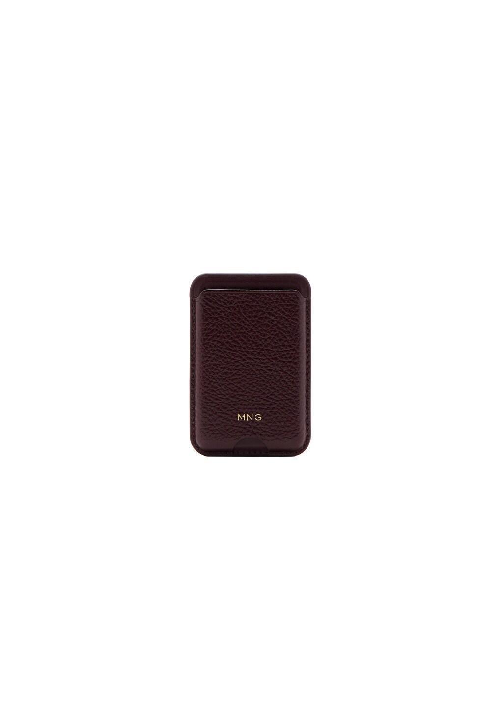 Red Magnetic Card Holder, Dark Red, medium