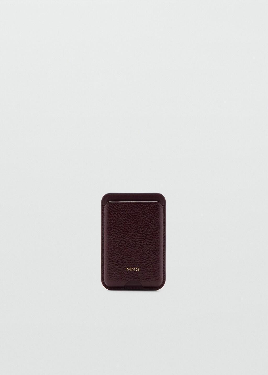 Red Magnetic Card Holder, Dark Red, large image number 3