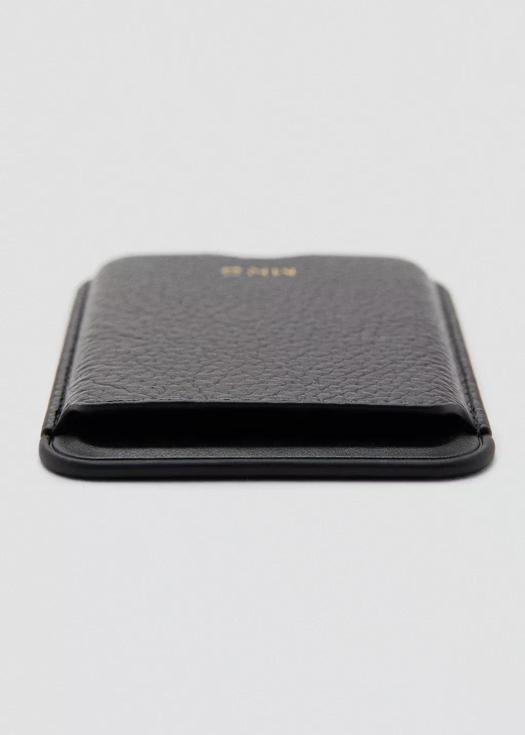 Black Magnetic Card Holder, Black, large image number 1