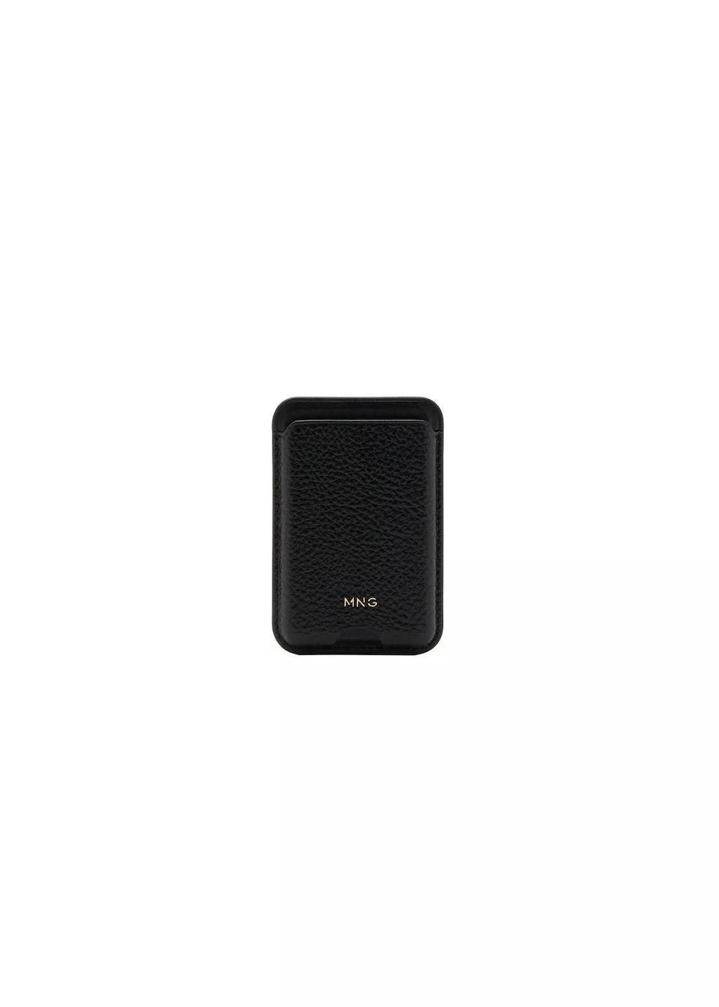 Black Magnetic Card Holder, Black, large image number 2
