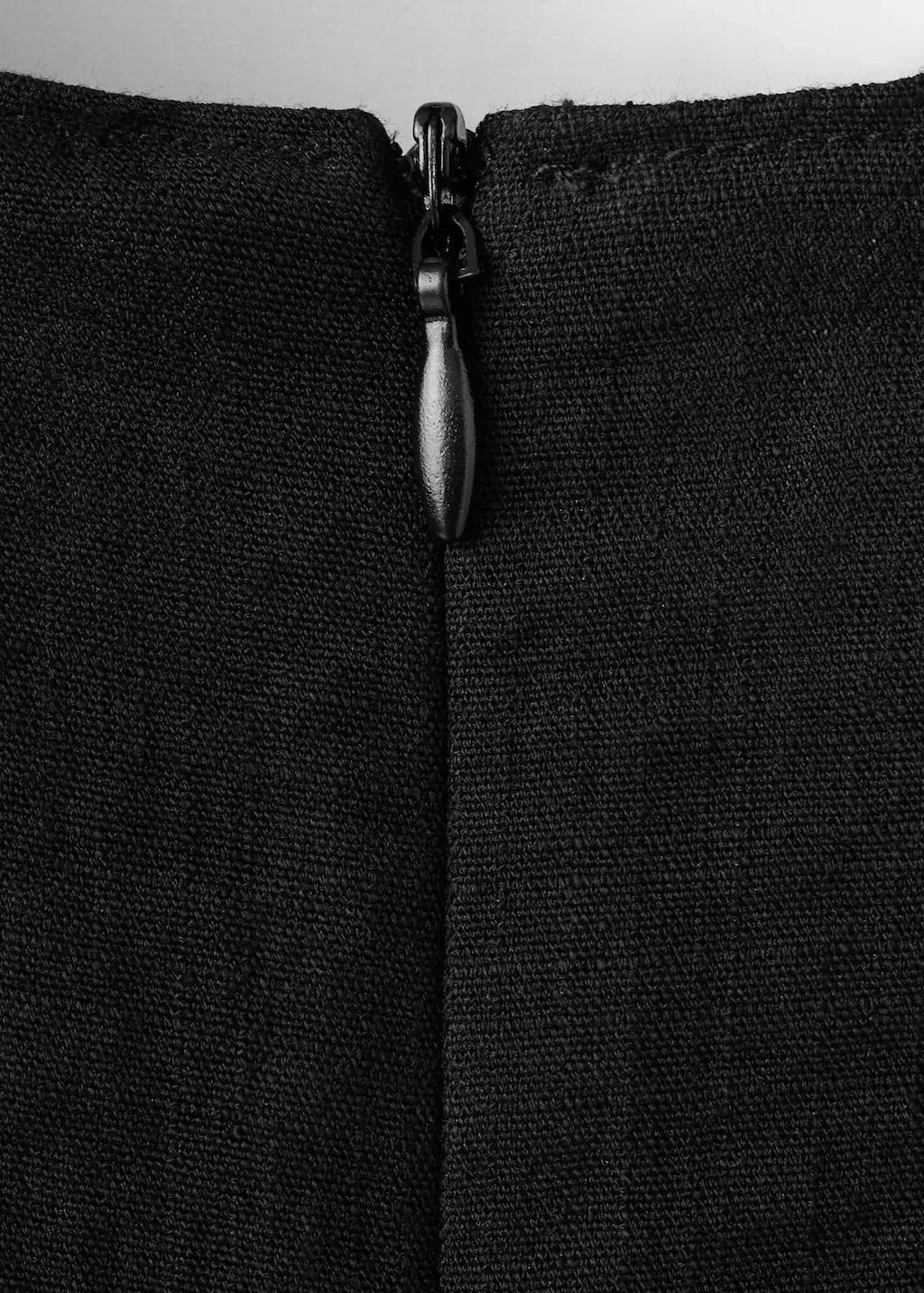 Black Cut-Out Jumpsuit With Knot, Black, large image number 5