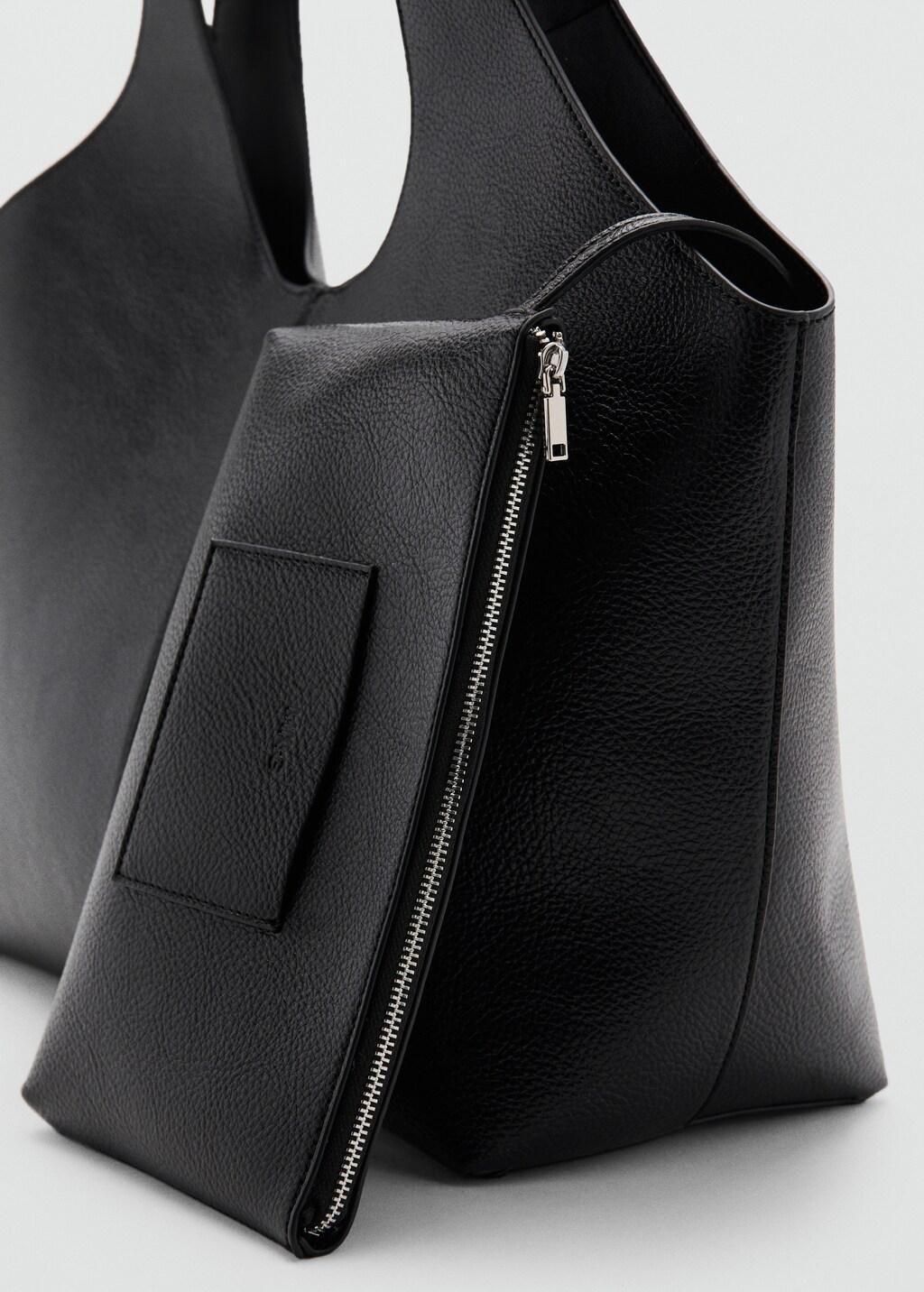 Black Large Shopper Bag, 0201_99, medium