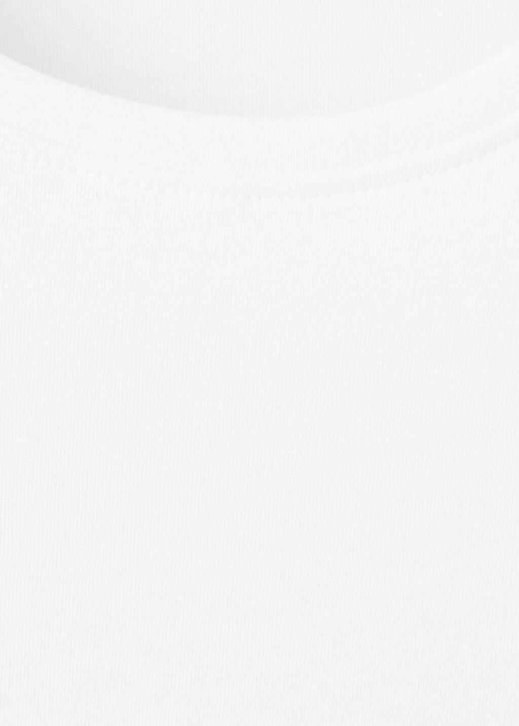White Short-Sleeved Cotton T-Shirt, 0201_01, medium