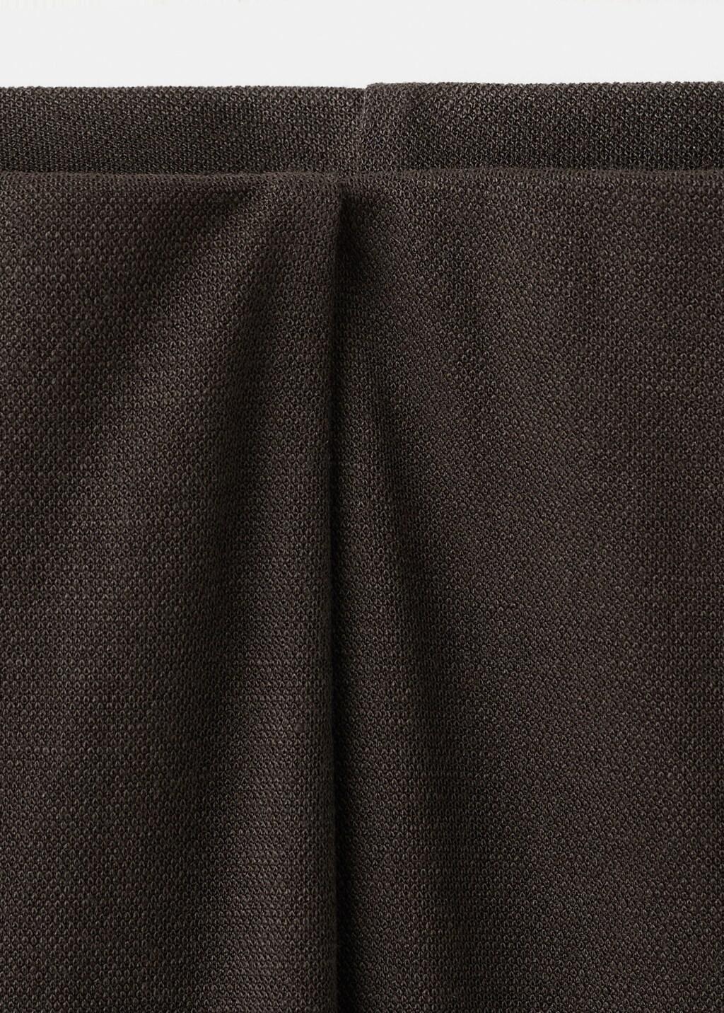 Brown Straight-Fit Trousers With Elastic Waist, 0201_30, medium