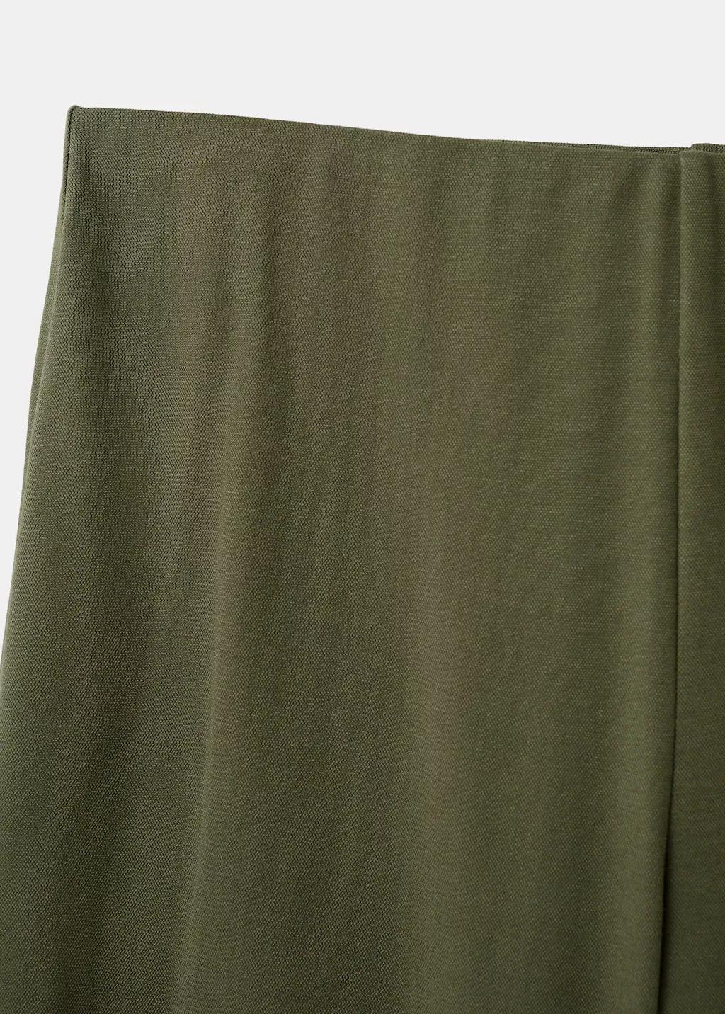 Khaki Straight-Fit Trousers With Elastic Waist, Beige - Khaki, large image number 1