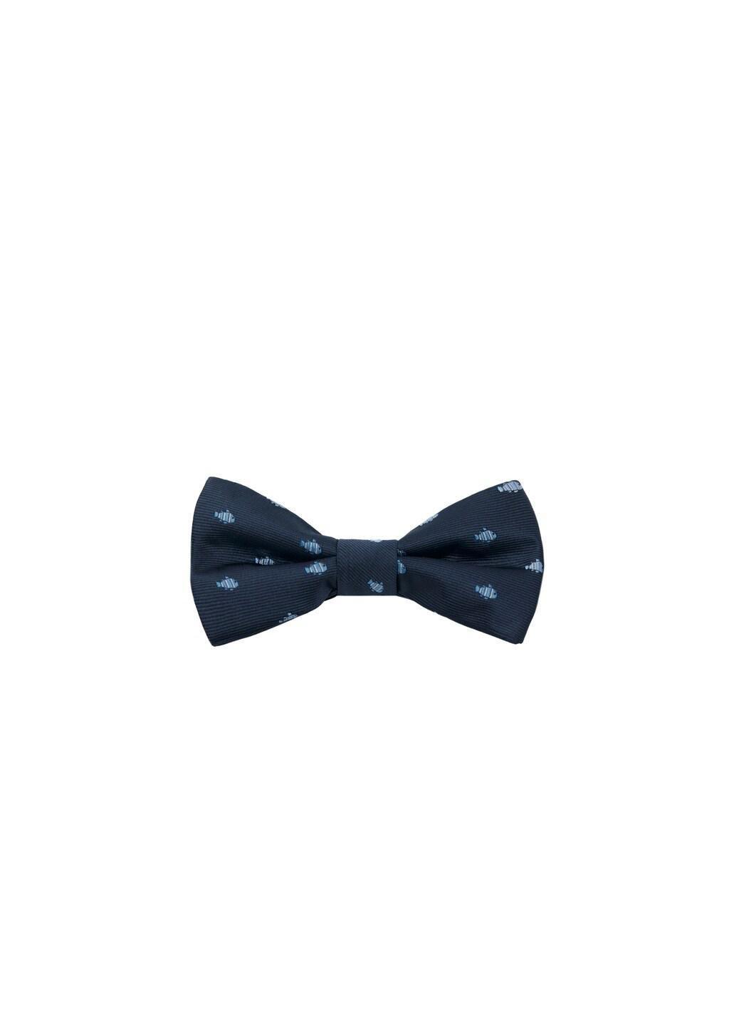 Navy Fish Bowtie, Kids Boys, Navy, large image number 2