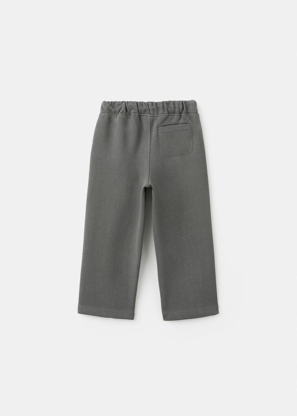 Grey Jogger Trousers With Stitch Detail, Kids Boys, Charcoal, large image number 2