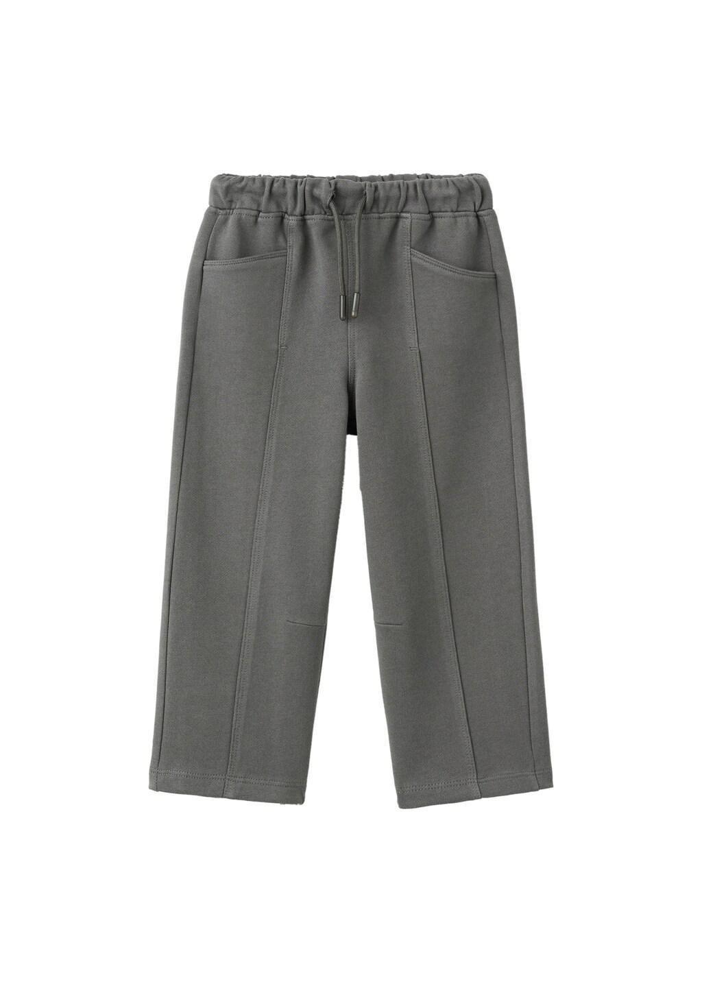 Grey Jogger Trousers With Stitch Detail, Kids Boys, Charcoal, large image number 5