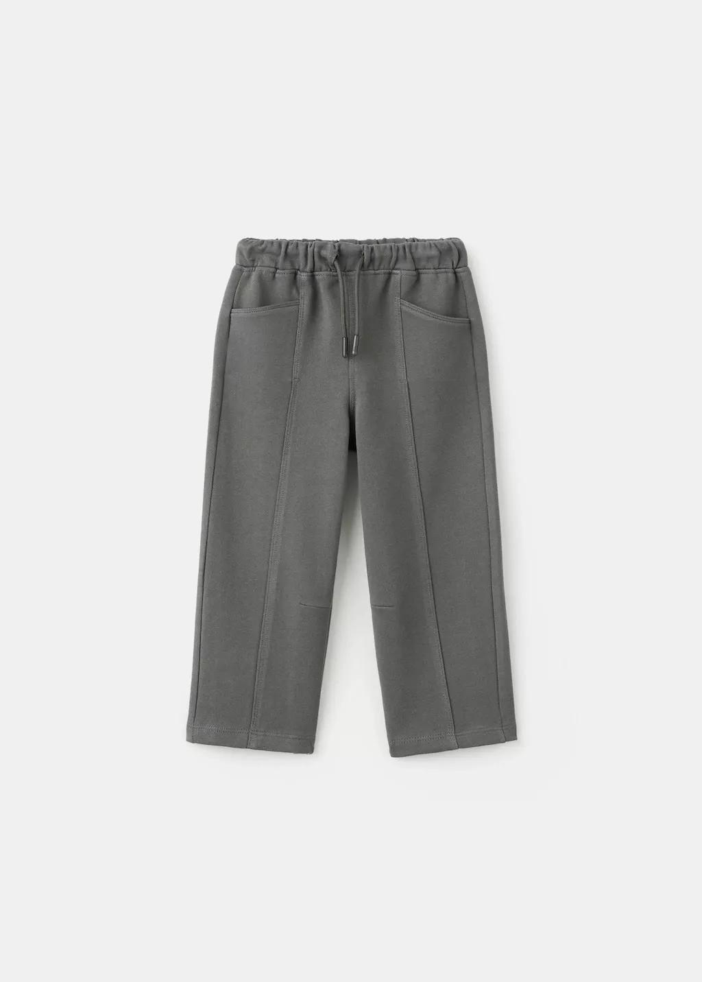 Grey Jogger Trousers With Stitch Detail, Kids Boys, Charcoal, large image number 6