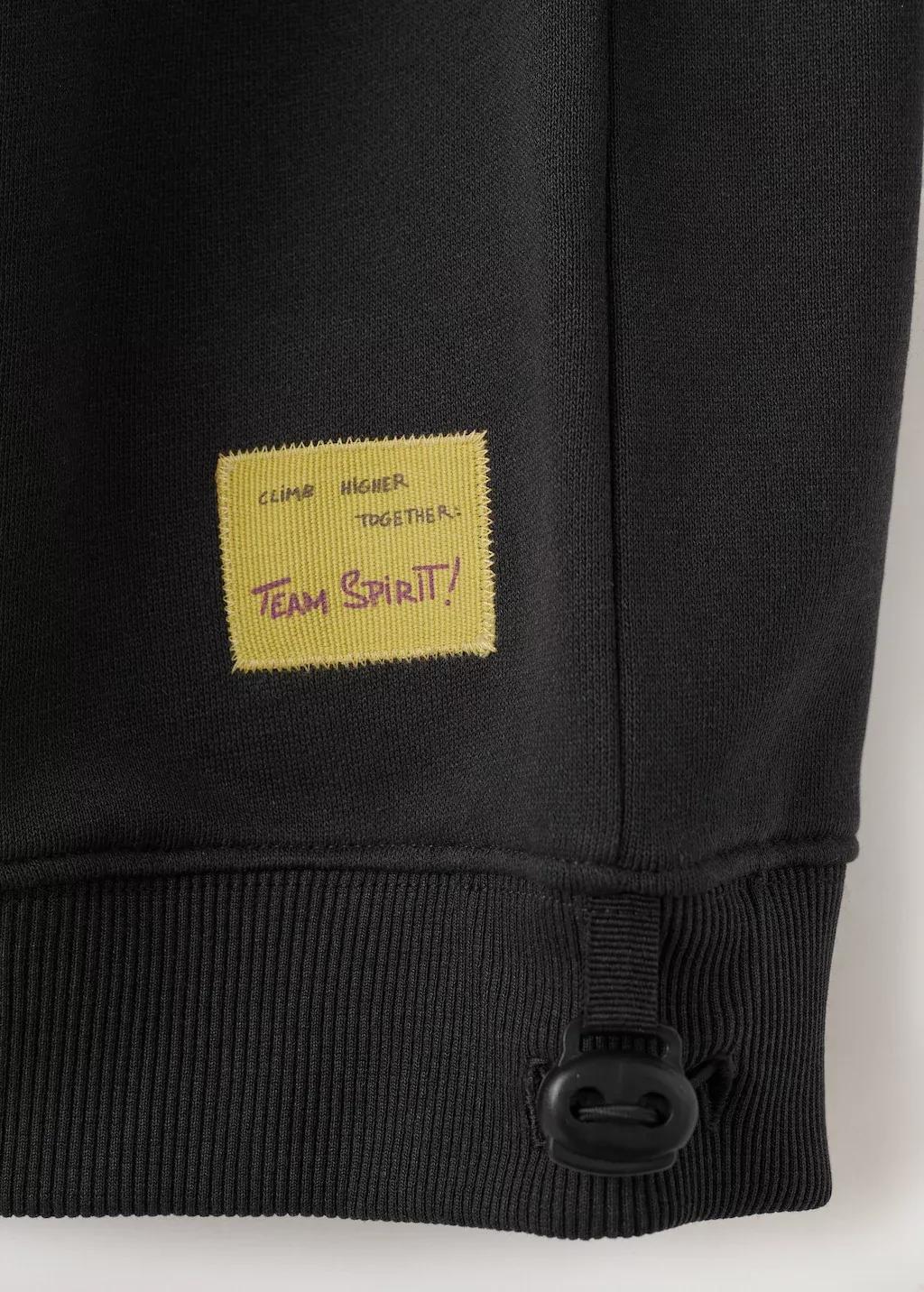 Grey Cotton-Blend Printed Sweatshirt, Kids Boy, Charcoal, large image number 1