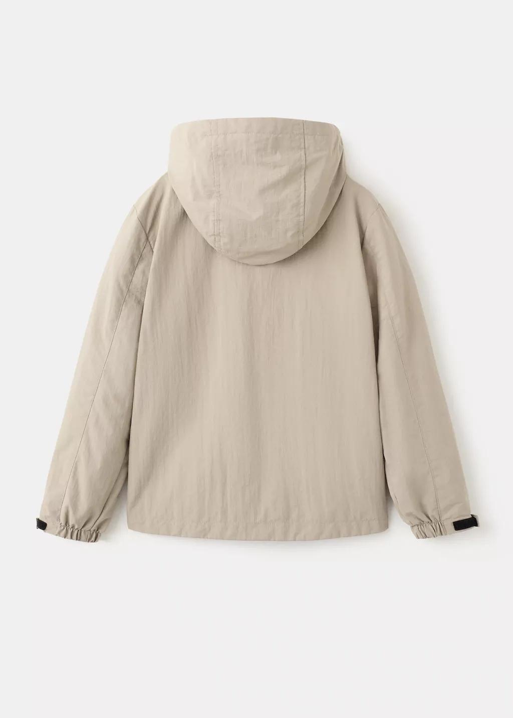 Brown Hooded Water-Repellent Parka, Medium Brown, large image number 1