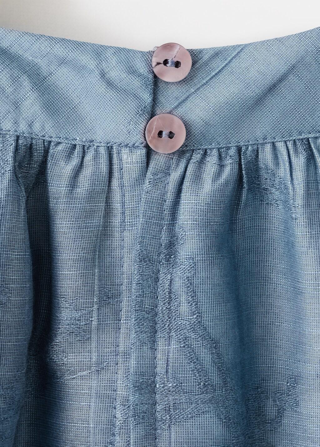 Navy Floral Embroidery Dress, Kids Girls, Navy, large image number 3