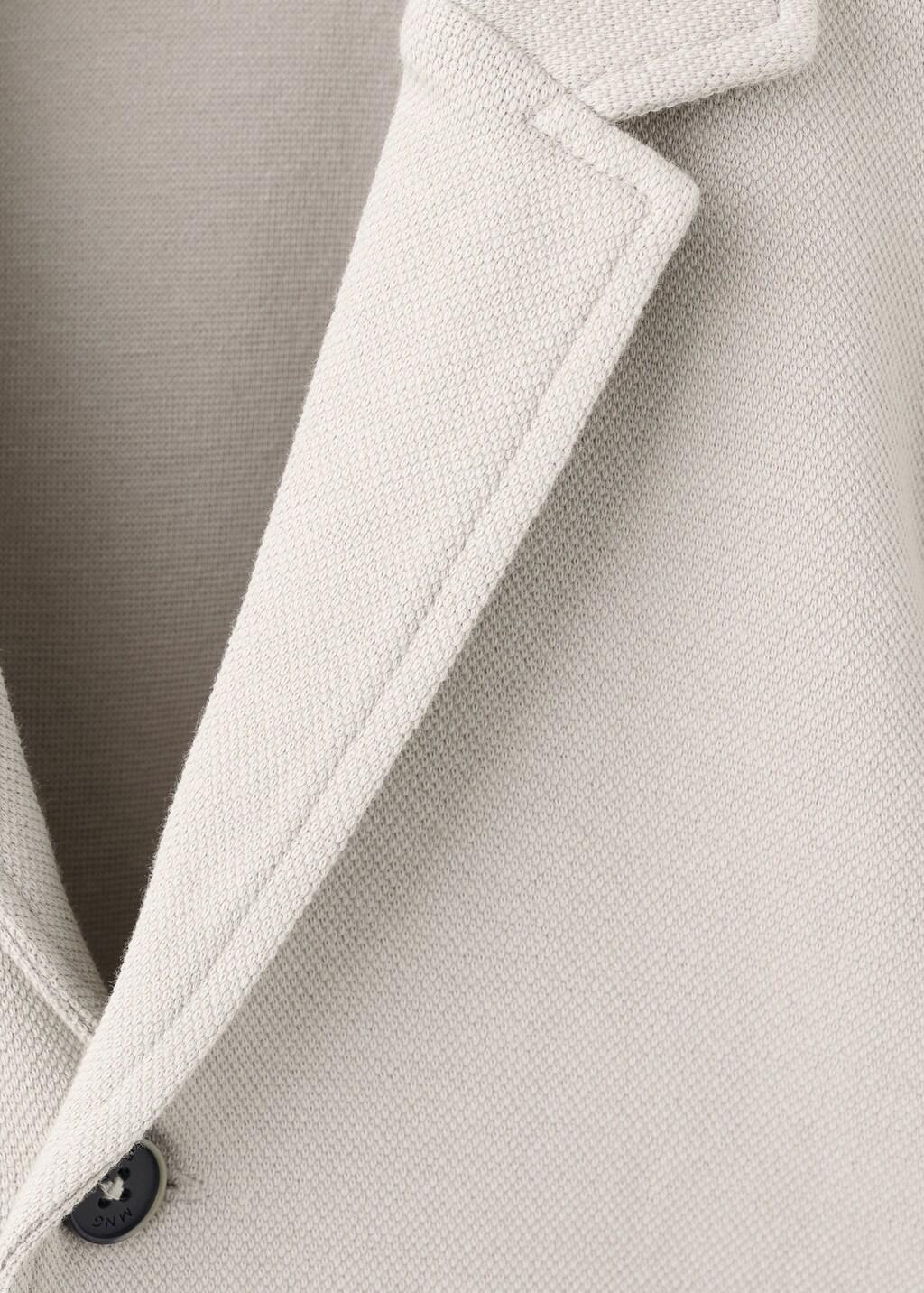 Brown Wool Cloth Jacket With Buttons, Baby Boys, Light Pastel Brown, large image number 3