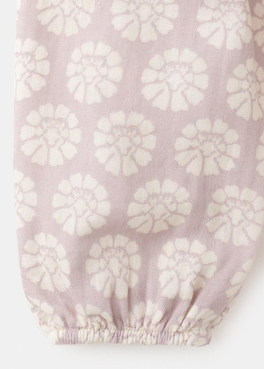 Pink Short Floral-Print Dress, Baby Girl, Pink, medium