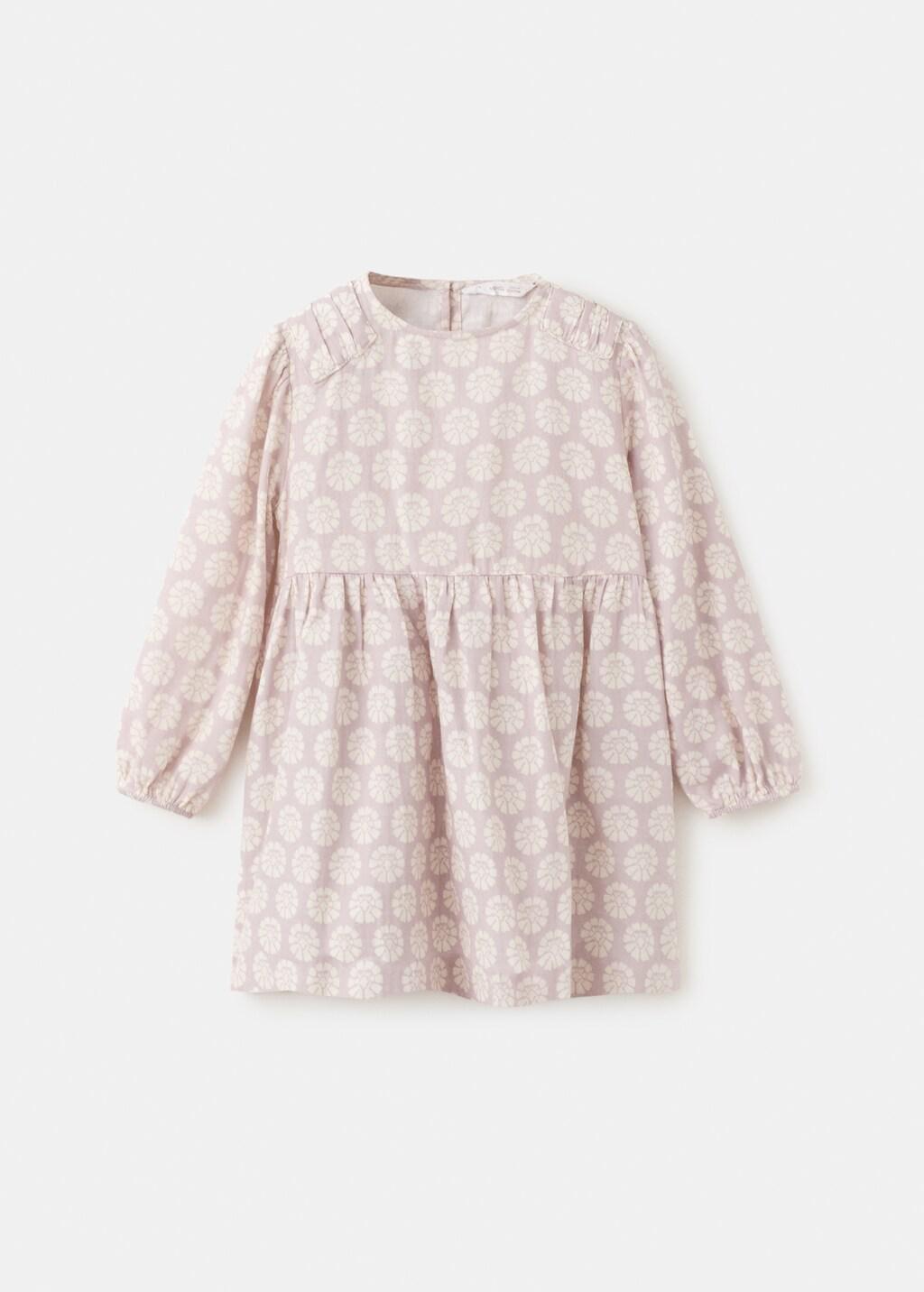 Pink Short Floral-Print Dress, Baby Girl, Pink, large image number 6