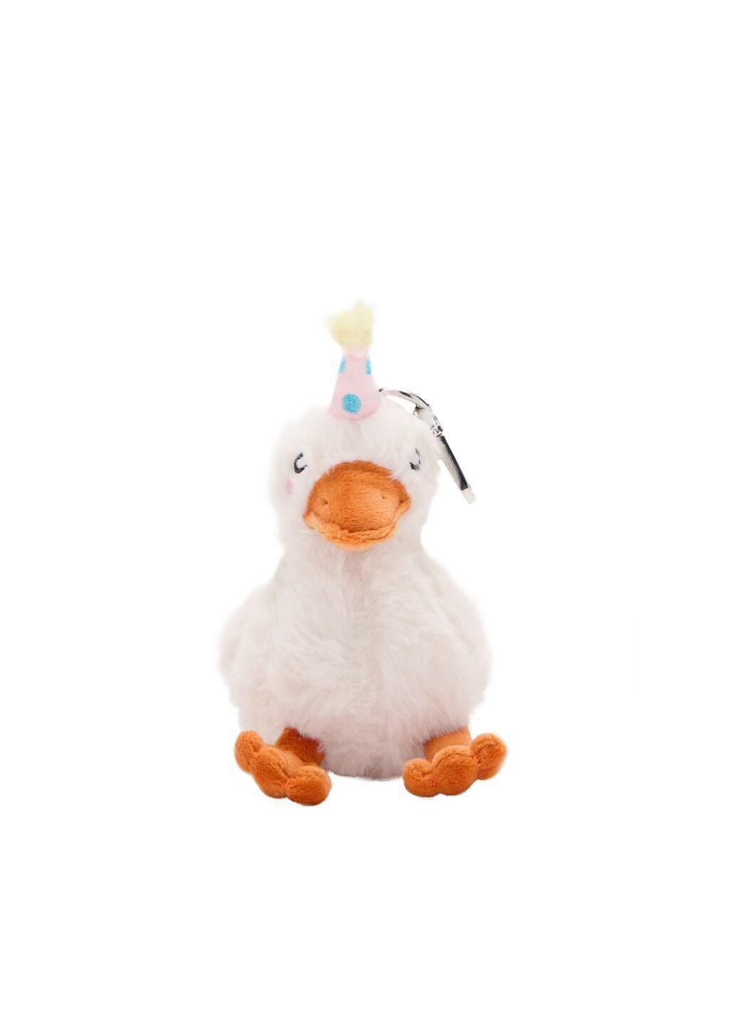 White Duck Keychain, Kids Girls, White, large image number 2