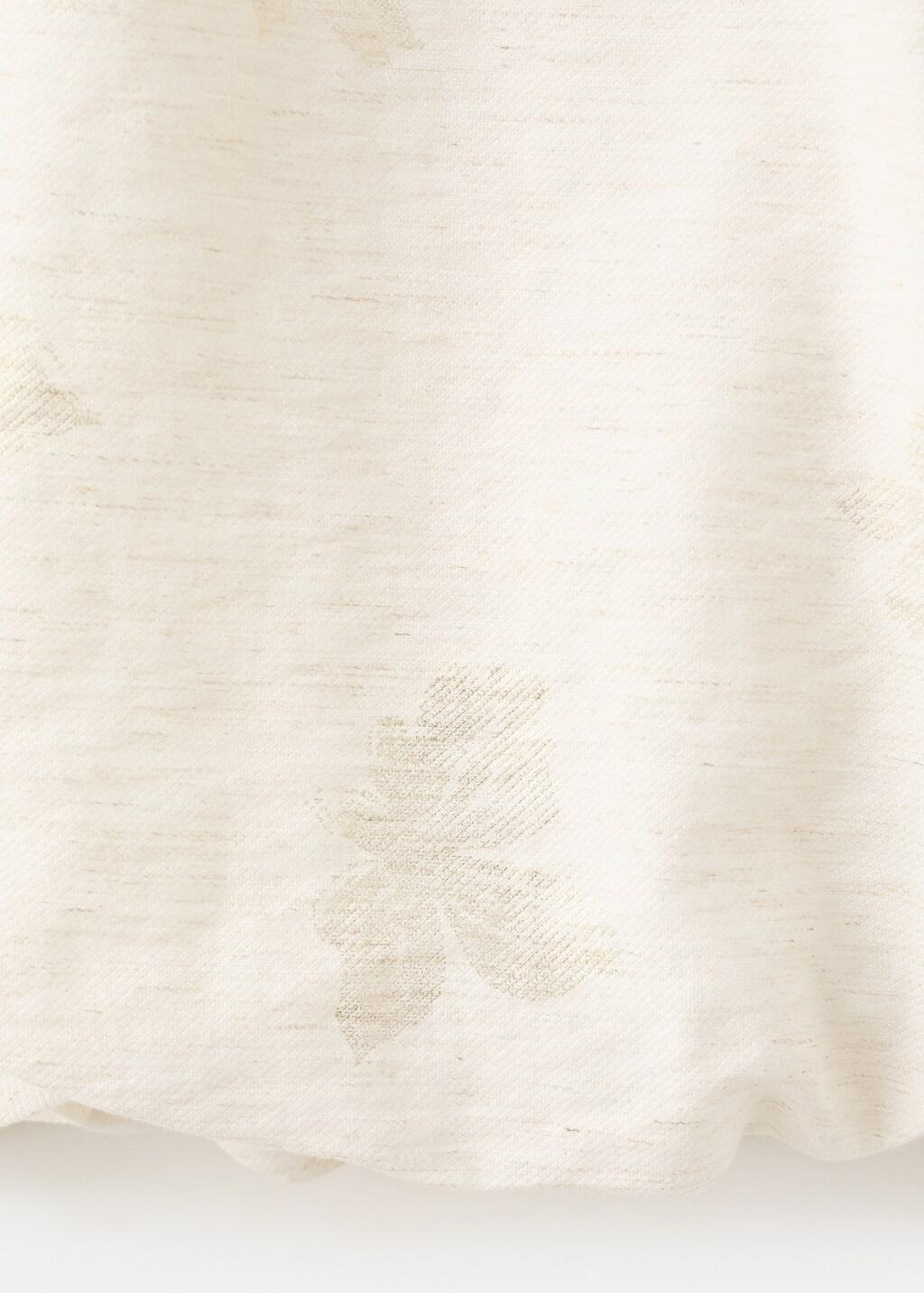 Gold Printed Crop Blouse, Kids Girl, Gold, large image number 3