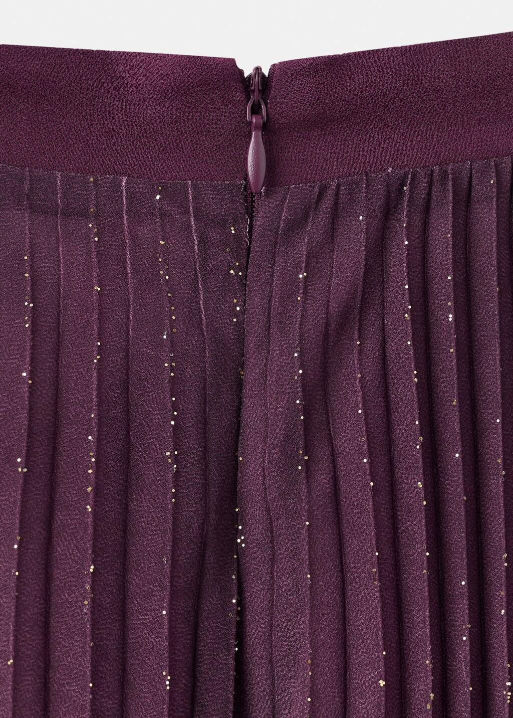 Purple Lt Pastel Pleated Flared Skirt, Light-Pastel Purple, medium