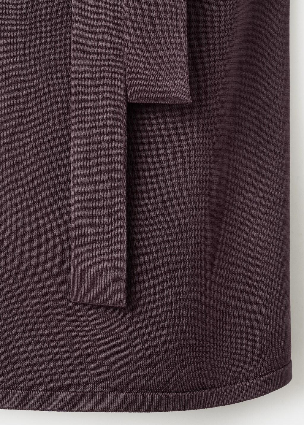 Red Halter-Neck Knitted Top, Dark Red, large image number 4