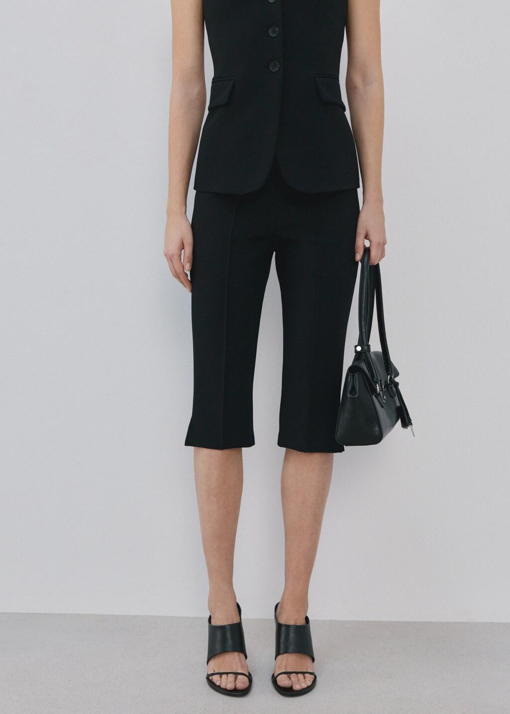 Black Biker Leggings, 0201_99, large image number 3