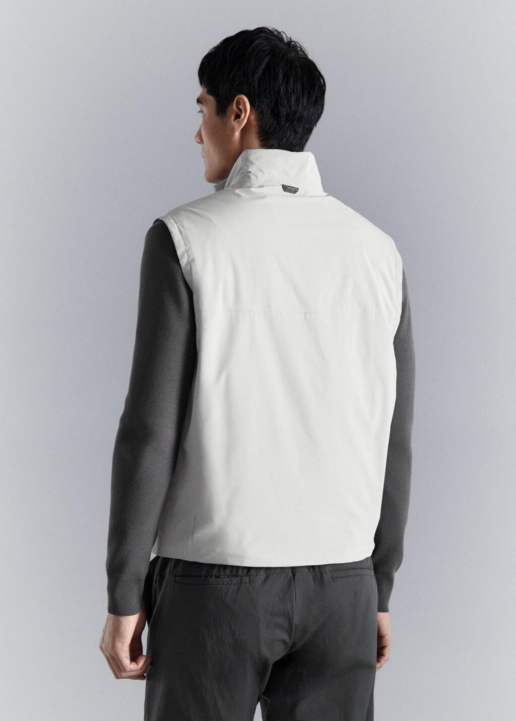 Grey Packable Water-Repellent Gilet With Thermore&reg; Technology, 0201_03, medium