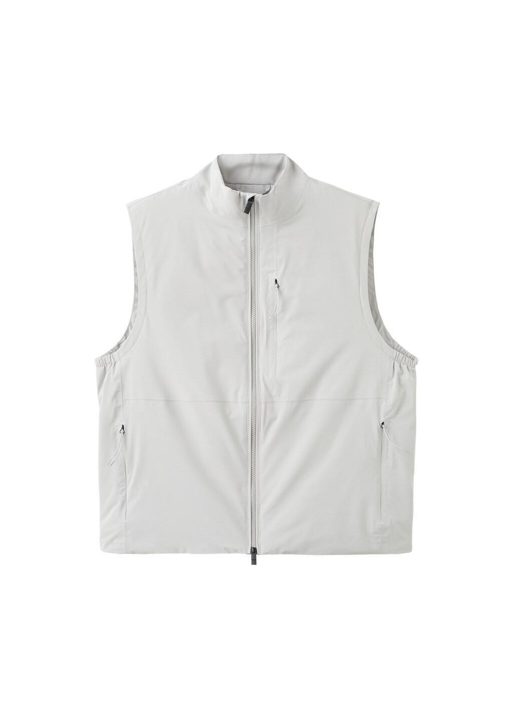 Grey Packable Water-Repellent Gilet With Thermore&reg; Technology, Natural White, large image number 7